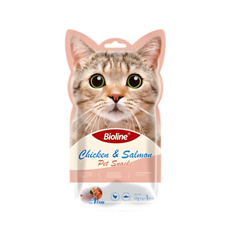 Bioline Creamy Cat Snacks Chicken & Salmon