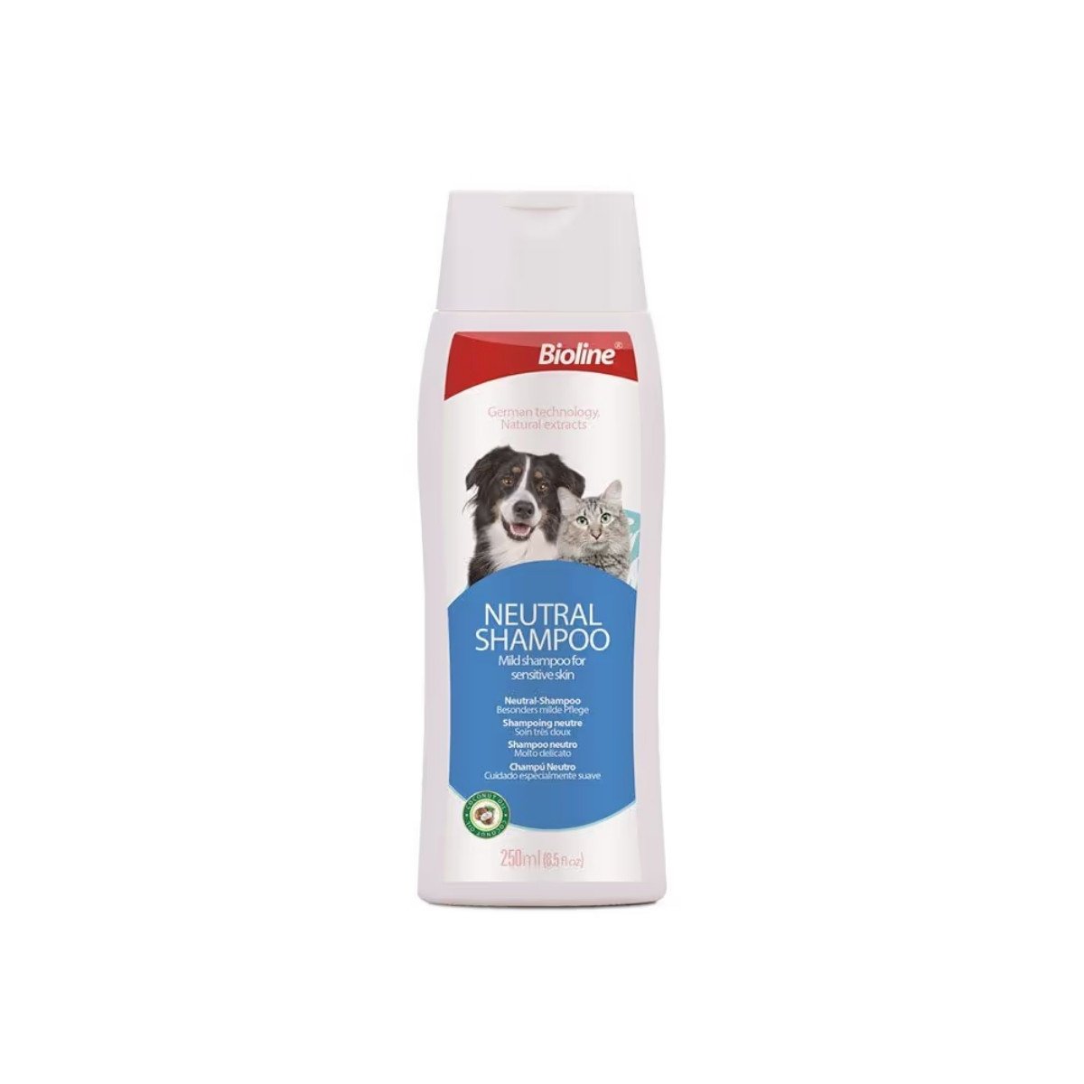 Bioline Neutral Mild Shampoo for Sensitive Skin Dogs and Cats